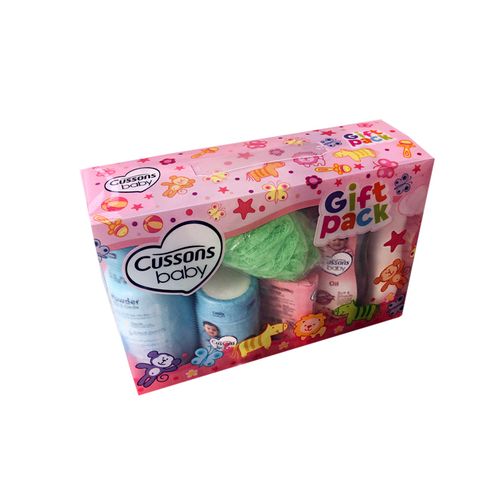 Cussons baby Seven Pieces Cussons Gift Set -pink & blue small size