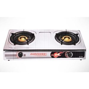 Eurosonic Double Burner Stainless Table Top Gas Cooker