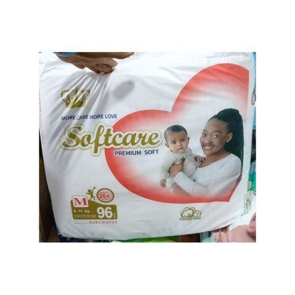 Softcare Baby Diaper Size M 96pcs pack