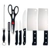 8PC KITCHEN KNIFE SET COMES WITH SKIN PEELER 8PC Kitchen Knife Set with Peeler | Sharp & Durable