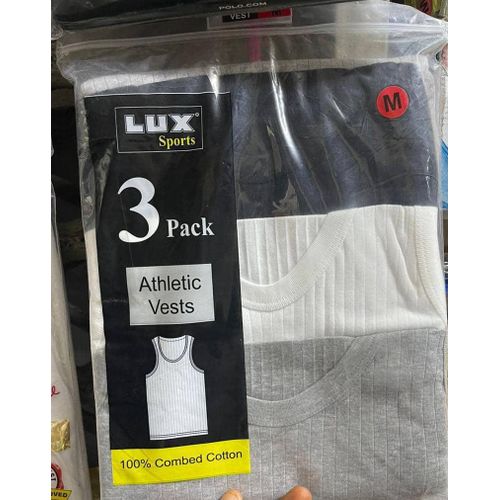 men's singlets white ash black 1 Men's Singlets White Ash Black – Lux 3 In 1 Pack Nigeria